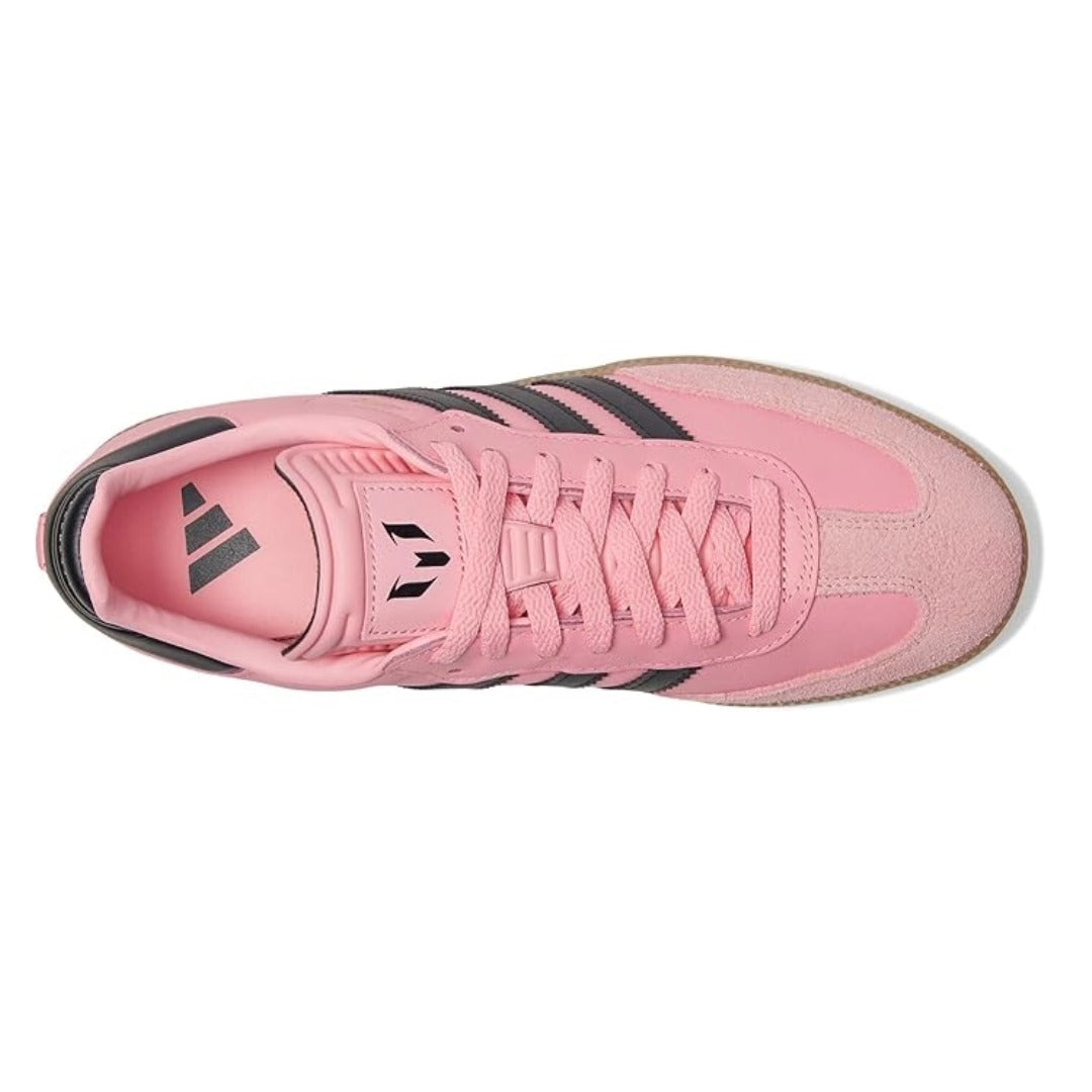 adidas Men’s Samba Messi Indoor Soccer Shoes – Light Pink/Core Black/Gum