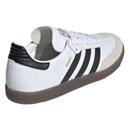 adidas Unisex Samba Leather Sneakers – White/Black/Vivid Red