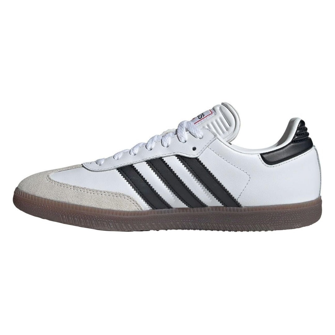 adidas Unisex Samba Leather Sneakers – White/Black/Vivid Red