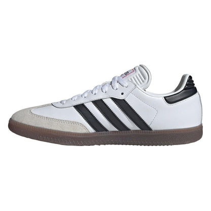 adidas Unisex Samba Leather Sneakers – White/Black/Vivid Red