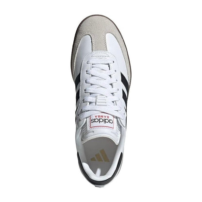 adidas Unisex Samba Leather Sneakers – White/Black/Vivid Red