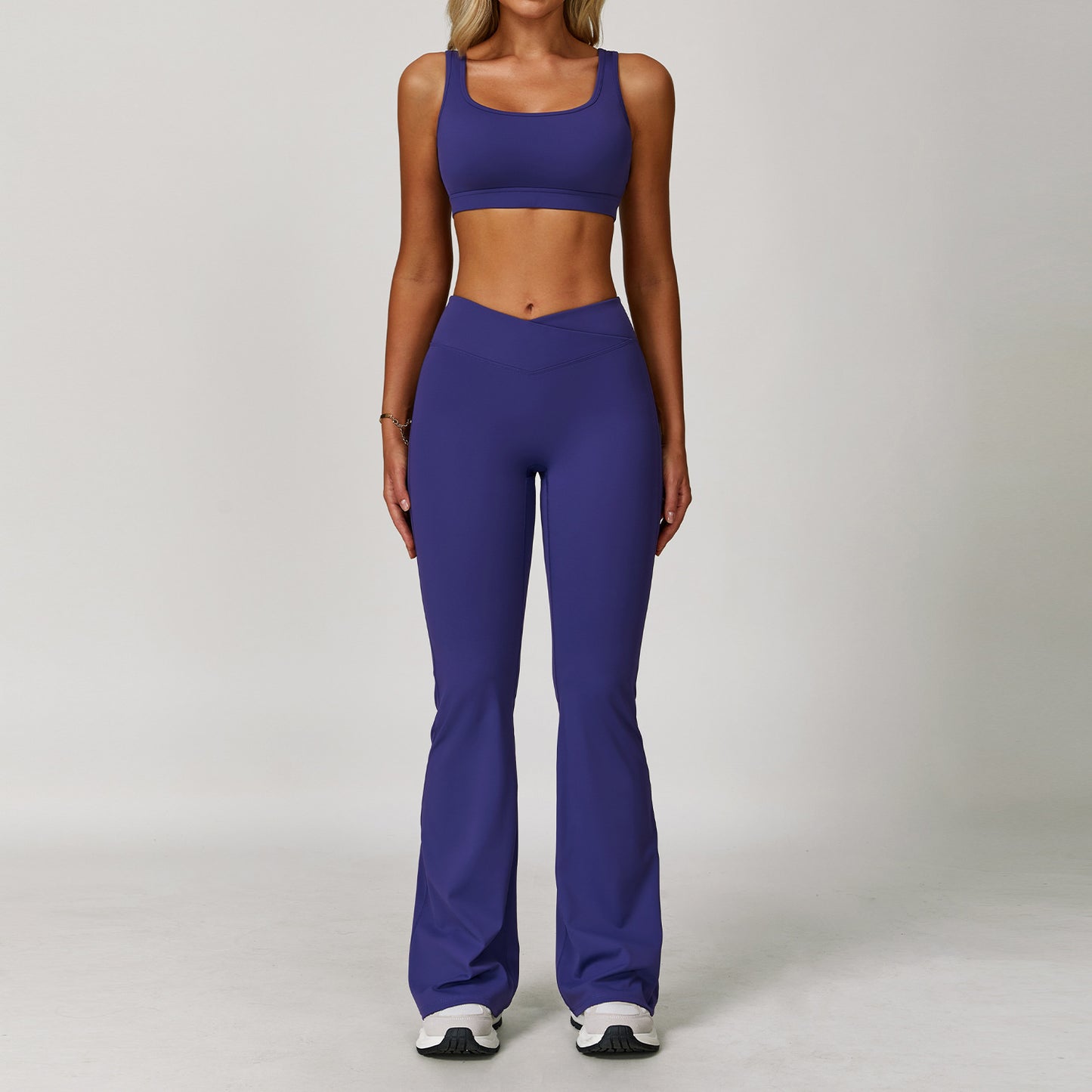 Women's Contrast Yoga Fitness Set