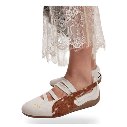 Puma Speedcat Ballet Doelette White Caramel Latte Deer Print (Women's)