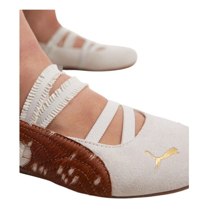 Puma Speedcat Ballet Doelette White Caramel Latte Deer Print (Women's)